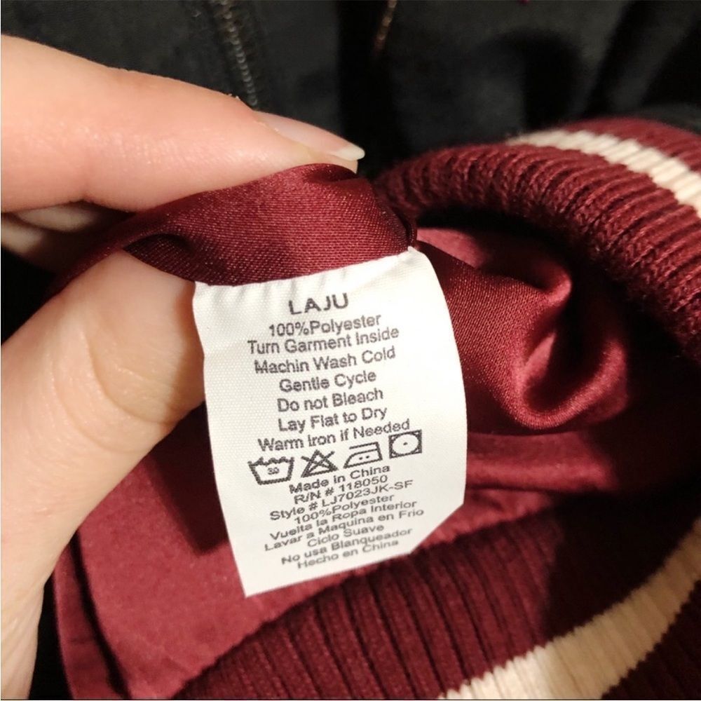 Laju Laurel stitch fix bomber jacket NWT Sz XL - Picture 7 of 7